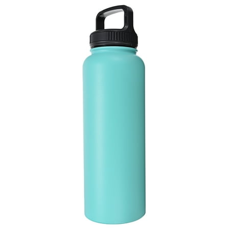 40OZ Vacuum Insulated Water Bottle Portable Stainless Steel Wide Mouth Water Bottle for Outdoor Sports Camping Hiking (Best Insulated Water Bottle For Cycling)