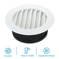 thumbnail image 3 of Unique Bargains Évent Rond de 8 Pouces, Diffuseur de Plafond avec Moustiquaire Blanc, 3 of 5