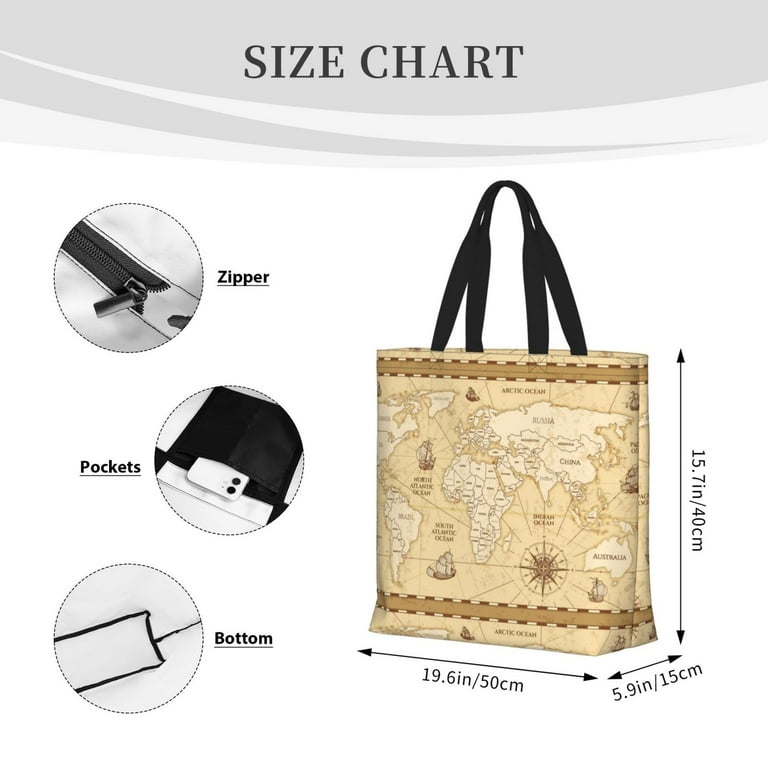 Canvas tote bags with zipper australia hotsell
