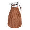 thumbnail image 1 of Stainless Steel Coffee Thermal Jug, 1.5L Rattan Body Insulated Coffee Carafes, Keeps Warm Hot Thermal Carafe for Home Beverage Coffee Shop, 1 of 7