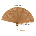 thumbnail image 3 of XIANXIAN Hand Fan Foldable Sauna Fan, Vintage Wooden Fan for Weddings Parties and DIY Decorations, Chinese and Japanese Style Fans for Cooling and Decor, 3 of 5