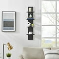 thumbnail image 5 of Danya B. Arica Utility Column 4-Tier Spine Wall Shelves (Black), 5 of 14