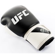 UFC Compact Bag Gloves - L/XL, White/Black - Heavy Bag Training Gloves for Boxing & Mixed Martial Arts, with Form-Fit Ergonomic Hand Compartment