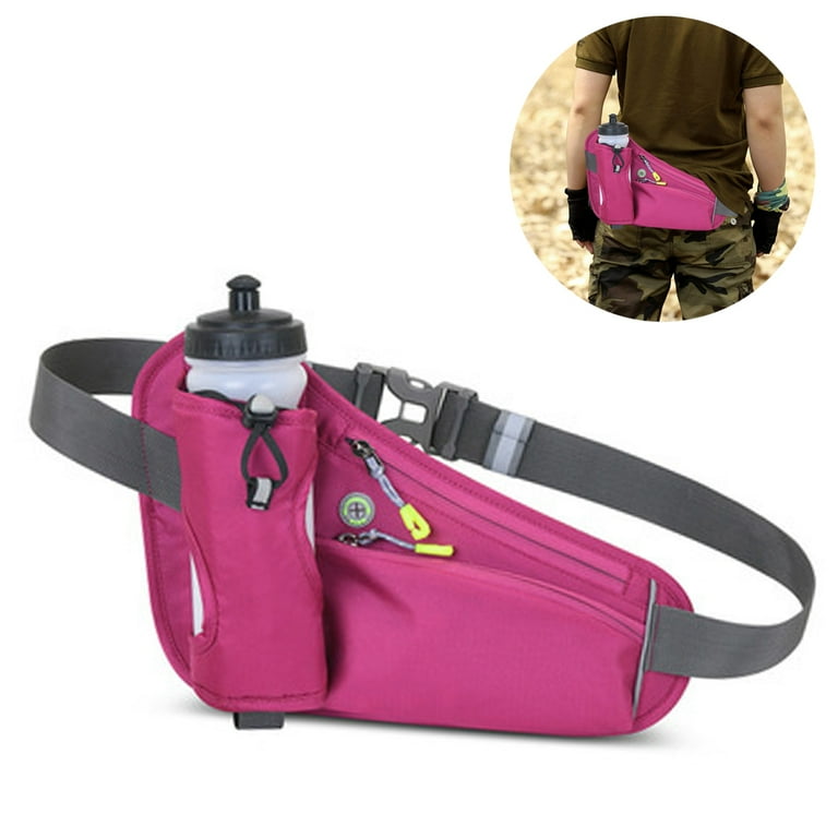 Sporty Fanny Pack with Water Bottle Holder