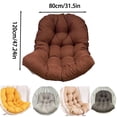thumbnail image 3 of Matsuzay Cojín de cesta colgante Suavidad y durabilidad combinadas Cojín de cuna para silla colgante Proporciona comodidad Decoración del hogar gris claro 80*120cm, 3 of 6