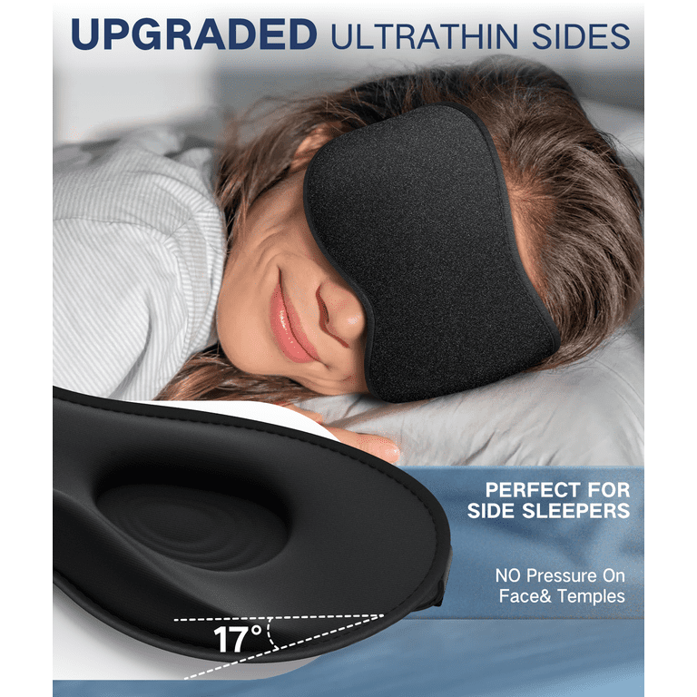 3D Memory Foam Sleep Mask, 100% Blackout photo 2