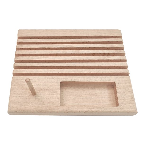 QUSENLON Ruler Holder Beech Wood Quilting Ruler Rack Spool Rack Ruler