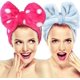 thumbnail image 1 of Set Of 2 Cute Elastic Knot Headbands For Facial Cleansing, Cute Towel Style Headbands For Makeup, Shower, Spa, Massage, 2pcs (one Layer For Blue Dot H, 1 of 5