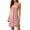 Pink, variant on Women's V Neck Sleep Dresses Polka Dot Lace Trim Cami Nightgown Cozy Sleepwear Lounge Dress for Women Pink L