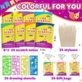 thumbnail image 3 of Kit de manualidades Party Favors Pigipigi para niños Rainbow Scratch, 3 of 8
