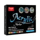 thumbnail image 1 of Juego de rotuladores de pintura acrílica, rotulador artístico, resistente al agua, punta fina, permanente para 24 colores, 1 of 9