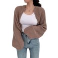 thumbnail image 1 of Gupgi Cardigan Tricoté pour Femmes Manches Longues Courtes Ouvert devant, 1 of 7