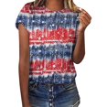 thumbnail image 1 of Cathalem Women Oversized T-Shirt Slim Fit V Neck Ribbed Knit Basic Solid Color Tees Tops,Red S, 1 of 4