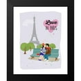 thumbnail image 2 of Braun Studio 20x24 Black Modern Framed Museum Art Print Titled - Love in Paris, 2 of 5