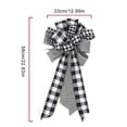 thumbnail image 6 of Christmas Tree Bow Topper,Large Buffalo Plaid Christmas Bow for Wreath Ribbon Xmas Tree,Indoor/Outdoor Winter Party Birthday Wedding Christmas Decoration Supplie,23"x13", 6 of 6