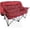 Red, variant on Double Camping Chair for Adults, Oversized Folding Loveseat Supports 600 lbs, Plush Padded Outdoor Couch with Cup Holders and Carry Bag for Beach, Patio, RV, or Tailgating Events