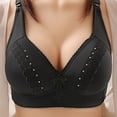thumbnail image 2 of JGTDBPO Wireless Bras For Women Seamless Underwear Gathered Together Bra Middle Aged And Elderly Plus Size Thin Bra Breathable Comfortable Bra Shoulder Strap With Pendant Accessories Bras Everyday Bra, 2 of 6