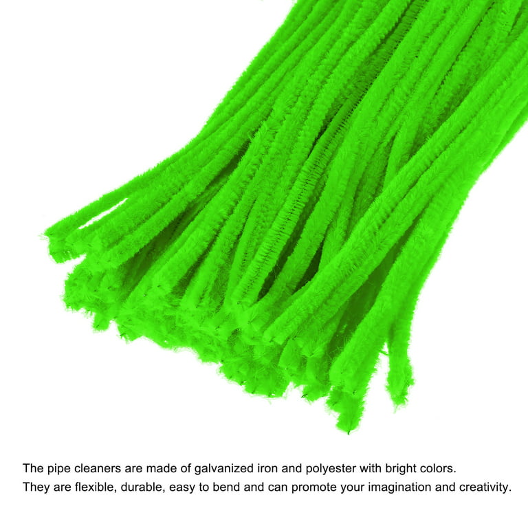 Uxcell 30cm/12 inch Pipe Cleaners Chenille Stems for DIY Art Crafts  Blue-Green 100 Pack