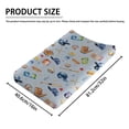 thumbnail image 4 of American Baseball Changing Pad Cover for Baby Girl Boy Patriotic Baseball Stars Diaper Change Table Sheets Sport Lovers Gift Soft Stretchy Fitted Changing Pad Mat Sheets 32"x16", 4 of 6