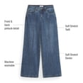 thumbnail image 7 of Martha Stewart Women's Wide Leg Pintuck Pant, High-Rise Soft Stretch Denim & Twill Trouser with Front Seam Detail, 7 of 7