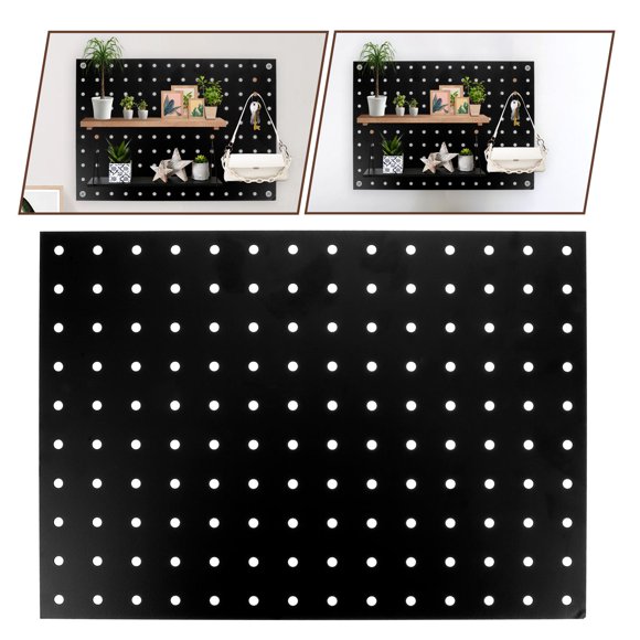 COOPHYA Metal Pegboard Wall Panel for Tool Organization 1Pack Square Shape