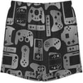 thumbnail image 4 of PRIYAL Video Game Controller Gadgets Mens Short Sleeve Pajama Set Satin Silk Sleepwear 2 Piece Pjs Loungewear, 4 of 6