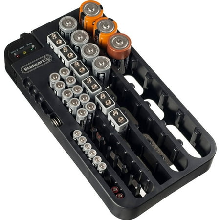 Battery Impedance Tester - Stalwart Battery Organizer Caddy with Tester