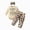H175-Beige, variant on TOWED22 Newborn Baby Girl Fall Winter Clothes Outfit Set Sweet Ruffle Romper, Pants and Headband Infant Clothing,12-18 M