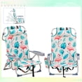 thumbnail image 6 of 63*65*82cm Short Flamingo Patterned Oxford Beach Chair Featuring Strong Aluminum Tubing for Comfortable Up to 100kg Support, 6 of 11