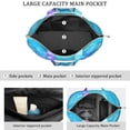thumbnail image 3 of 22 Inch Oversized Travel Bag Lightweight Canvas Weekender Duffel with Multi Pockets, Colorful Pop Pattern, 3 of 5