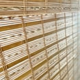 thumbnail image 5 of MOOD Custom Bamboo Shades | TWIRL | Cordless Designer Natural Woven Wood Roman Shades for Windows | Twirl Maple (Sheer) | 61.5"W X 72"H, 5 of 8