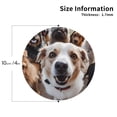 thumbnail image 2 of Sigee Realistic Cute Puppy for Water-Resistant, Heat-Resistant, Non-Slip Leather Coasters Set, Ideal for Coffee Table, Office, Bar, Home Decor-Round Shape, 2 of 6