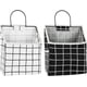 thumbnail image 1 of 2Pcs Wall Hanging Storage Bag, Waterproof Over The Door Closet Organizer with Metal Frame, Stylish Hanging Pocket Linen Cotton Pouch Box Containers f, 1 of 4