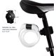 thumbnail image 4 of Candado para bicicleta, cable de candado para bicicleta de 1,2 m Combinación reiniciable segura en espiral con soporte de montaje, 1/2" de diámetro JAMW Sencillez, 4 of 5