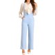 thumbnail image 2 of INSPIRAR CHIC Mono de Mujer con Tirantes Ajustables y Pierna Ancha, Mono con Tirantes, Talla S, Azul Claro, 2 of 6