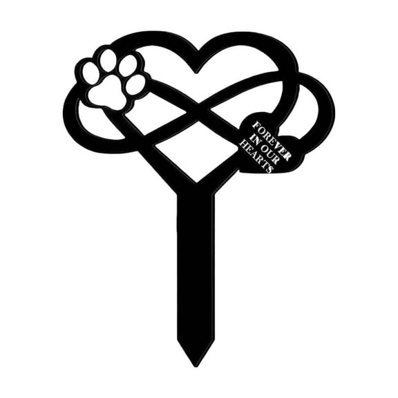 YIEMEEN Acrylic Pet Memorial Grave Marker for Remembrance Garden Decors Graveyard