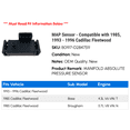 thumbnail image 2 of MAP Sensor - Compatible with 1985, 1993 - 1996 Cadillac Fleetwood 1994 1995, 2 of 2