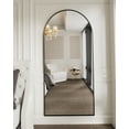 thumbnail image 3 of Anyrose 71" x 30" Arched Full Length Mirror Dressing Mirror Wall Mounted,Black, 3 of 7