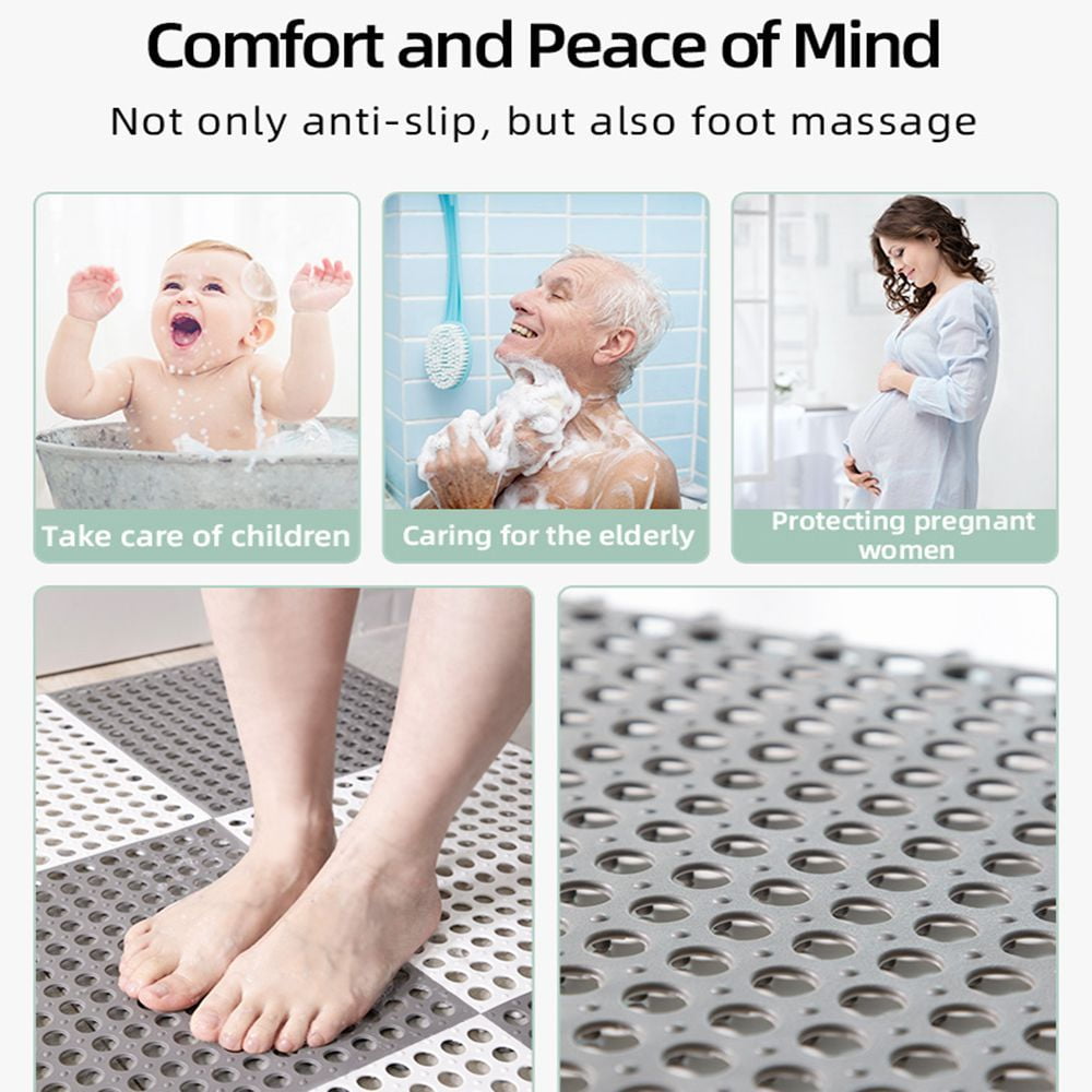 Maternity Bathroom Anti-slip Mat, Thicken Dolphin Massage Shower Foot Mat  For Children, Pregnant Women And Elderly
