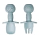 thumbnail image 1 of Silicone Baby Fork And Spoon Set, Baby Led Weaning Utensils, Stage 1 For Ages 6 Months, 1 of 5