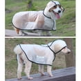 thumbnail image 6 of Dog Raincoat Portable Waterproof Transparent Dog Rainwear Hooded White Frosted Pet Poncho, 6 of 9