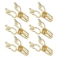 thumbnail image 2 of Binder Clips, Hollowed Cute Cartoon Sturdy Metal Small Binder Clips Rabbit Shape  For Office ANGGREK Oro, 2 of 8