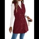 thumbnail image 2 of Vestido de Mujer Color Caqui con Bloques de Color, Otoño, Larga, Rayas, Blazer Falso para Mujer. Vino Tinto L, 2 of 10