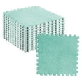 thumbnail image 1 of 10PCS Plush Puzzle Foam Floor Mat, Square Interlocking Carpet Tiles  Tiles Play Mat Baby Play Mats Baby Puzzle Mat Children Rug Soft Climbing Area Rugs, 1 of 8