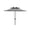 Black/White, variant on Safavieh Iris Fashion Line 9ft Metal Double Top Market Umbrella in Black/White