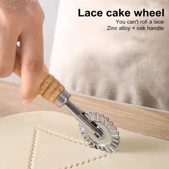 sunsanly Pasta Cutter Roller Mold One-click Shaping Stainless Steel Blade Ergonomic Handle Easy to Clean Multifunctional Baking Tool