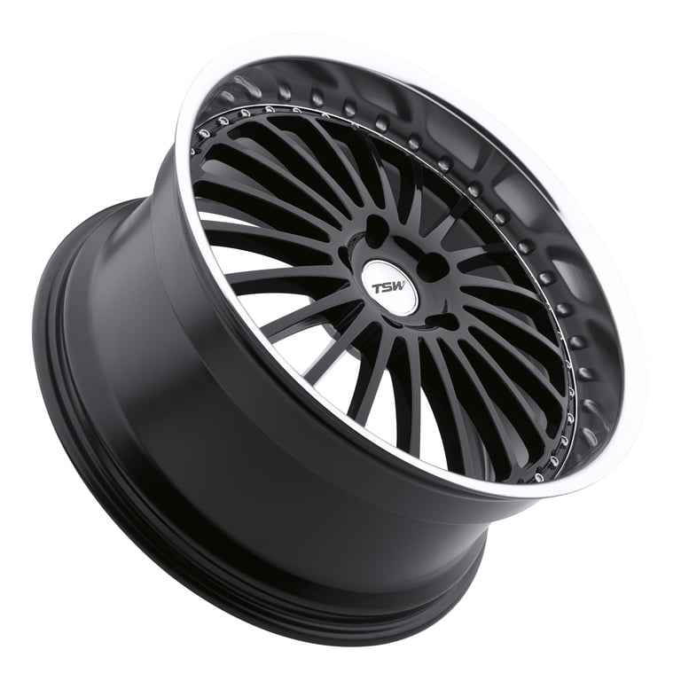 Tsw Silverstone 20X8.5 5X108 40Et 76.1Cb Gloss Black W/ Mirror Cut