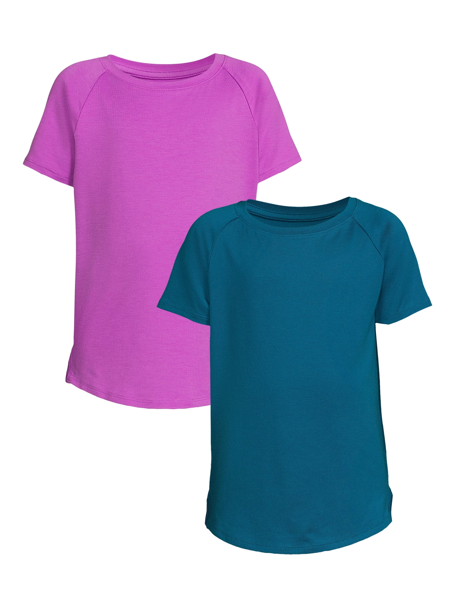 Athletic Works Girls T Shirt With Short Sleeves 2 Pack Sizes 4 18 athletic-works-girls-t-shirt-with-short-sleeves-2-pack-sizes-4-18
