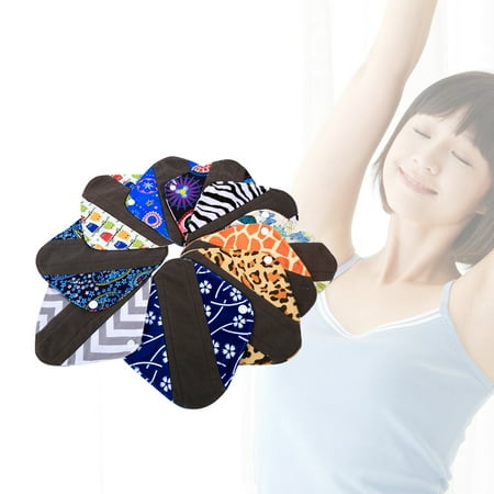 Pads Panty Liners - 10 Patterns Heavy Reusable Washable Panty Liner Bamboo Cloth Mama Menstrual Sanitary Pad Hot , Menstrual Pads, Cloth Sanitary Pad