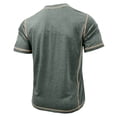 thumbnail image 6 of Umfun Men Contrast Stitch Short Sleeve Crew Neck T-Shirt Slim Fit Casual Wear for Sports and Daily Casual, 6 of 7